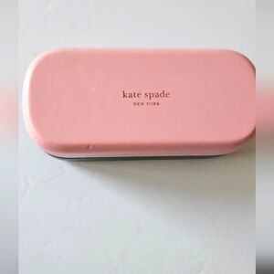 Kate Spade New York pink‎ and green hardshell eyeglass case
